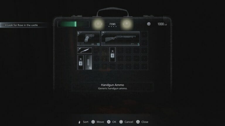 Come si usa la valigetta dell’inventario in Resident Evil Village