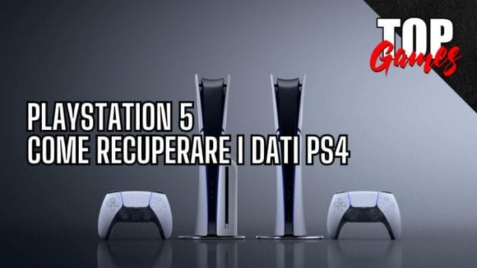 Come TRASFERIRE i propri DATI da PS4 a PS5 cover top games italia