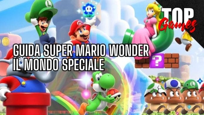 GUIDA Super Mario Bros Wonder accedere al MONDO SPECIALE cover