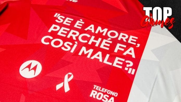 Motorola e Monza insieme contro la violenza sulle Donne maglietta partita top games italia