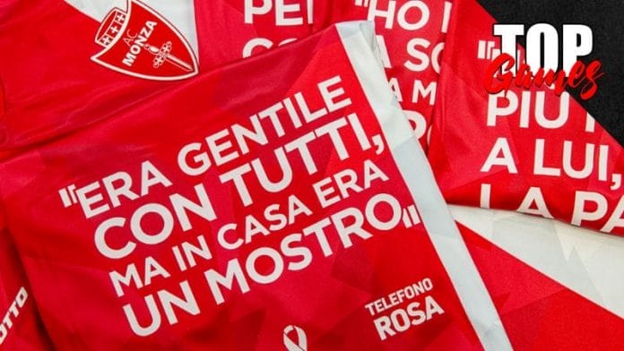 Motorola e Monza insieme contro la violenza sulle Donne maglietta partita frasi top games italia